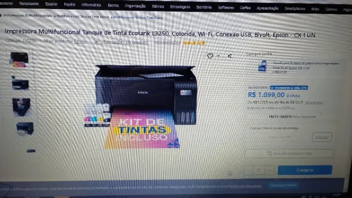 Multifuncional L3250 fechada e lacrada