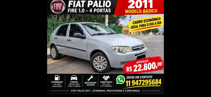 Fiat Palio 1.0 Economy Fire Flex 8V 2P 2011