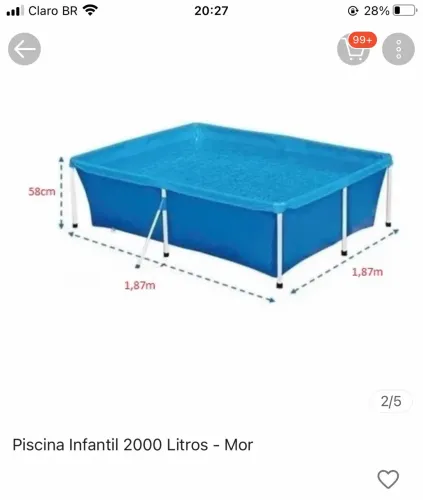 Piscina 2000L