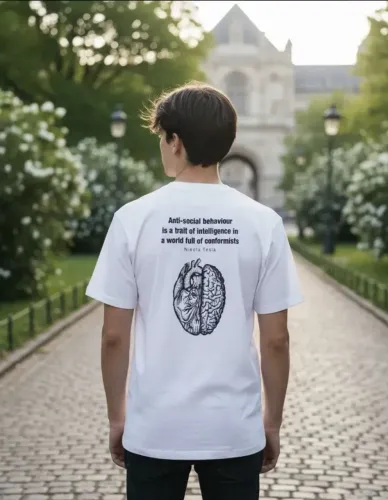 Camiseta Nikola Tesla Anti Social The Smoke of The Dragon