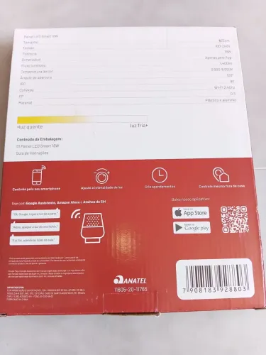 Painel Led smart redondo 18W.