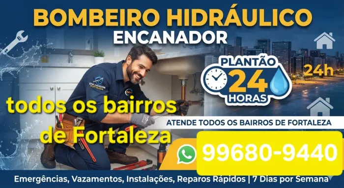 Bombeiro hidráulico 24 horas