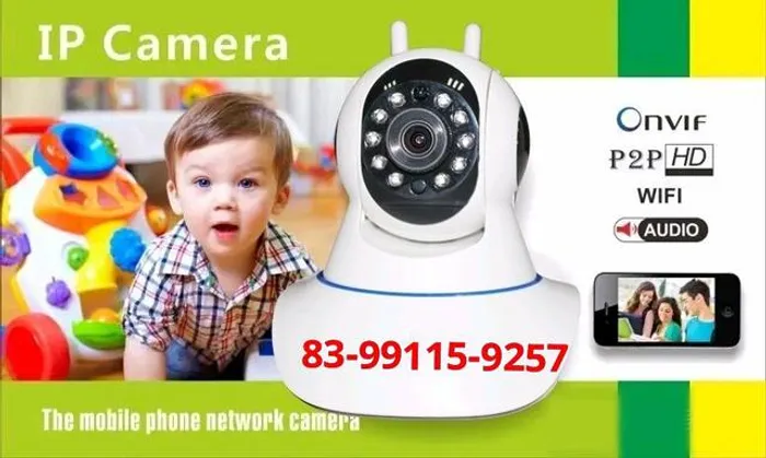 PROMOÇÃO- Câmera ip espiã - Visão pelo celular -Babá eletrônica