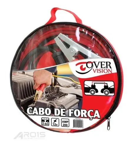 Cabo Chupeta Bateria 12v 200 Amp 2,5m Tech one