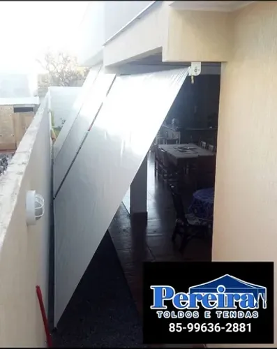 Toldos cortina, retrátil, fixo, garagem