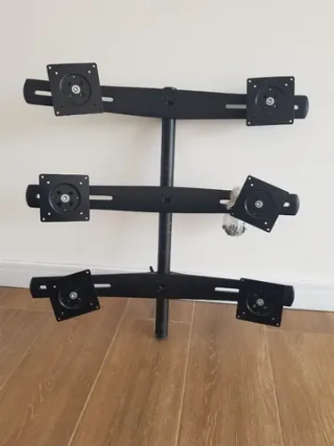 Suporte para 6 monitores furação universal