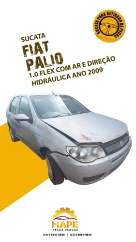 Sucata Fiat Palio 1.0 Flex Com Ar e Direção Hidraulica 2009