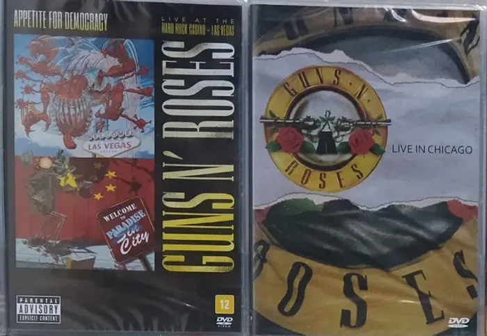 2 DVDs Guns N' ROSES (Lacrado)