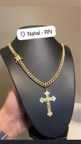 Cordão Grumet em Moeda Antiga Pronta Entrega