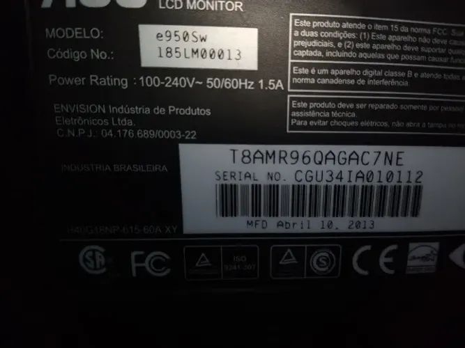 Monitor AOC Led 18,5°