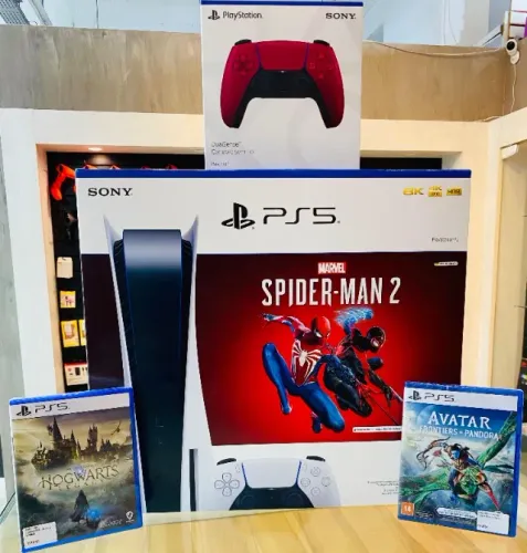 Console Videogame Sony Ps5 Lacrado Garantia 1 ano Somos loja fisica
