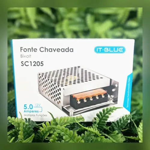 Fonte Chaveada 12v 5A (Honestidade e Qualidade Distribuidora JK Eletrônicos)