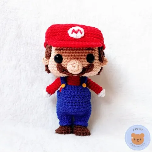 Boneco Super Mario em Amigurumi Crochê