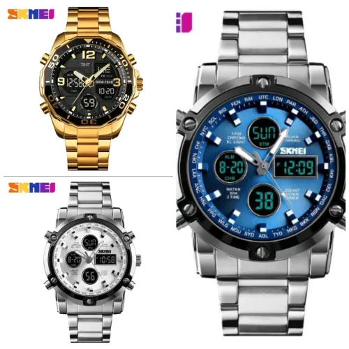 Relógios skmei duplo display aprova de água