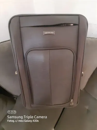 Mala de Viagem Grande com Rodas 360° Croco 4T - Preto