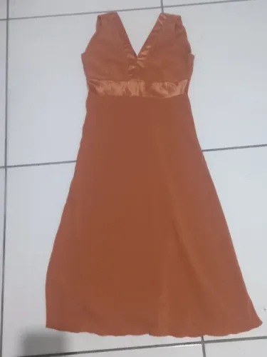 Vestido Longo laranja Tamanho M