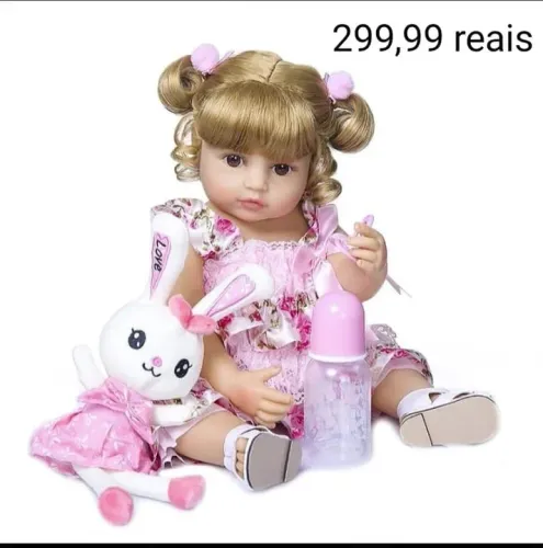 Bebê reborn em silicone - aceito cartão 