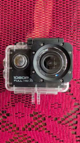 Mini Câmera Nova Tipo Go Pro + Acessórios 