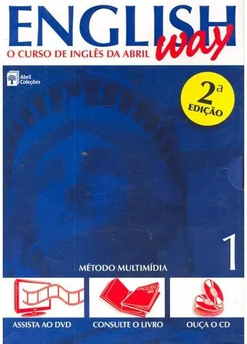 Curso Abril Inglês DVD, CD e livros 24 fasciculos
