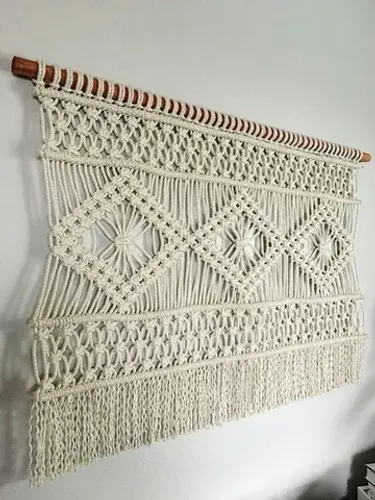 Tapeçaria em macramê