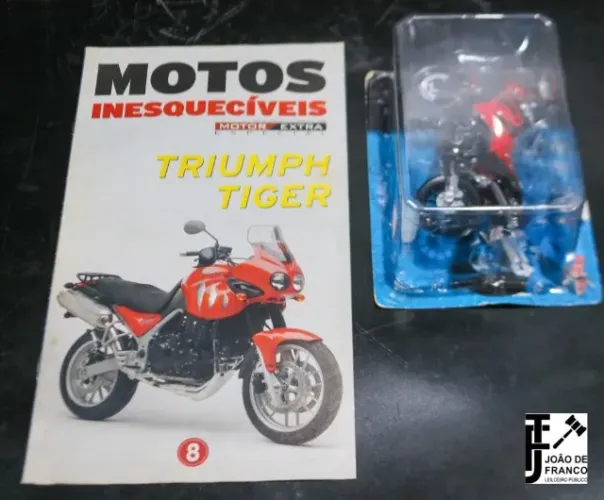 Motos Inesquecíveis Triumph Tiger Maisto lacrado + Fascículo