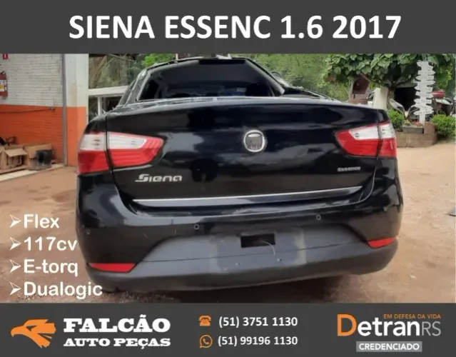 Siena 1.6 Dualogic Etor-Q 2017 Em Peças