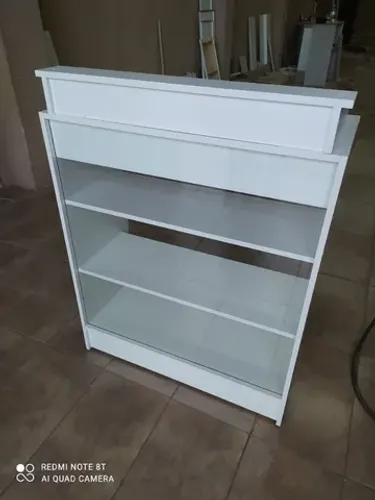 BALCÃO CAIXA VITRINE MDF