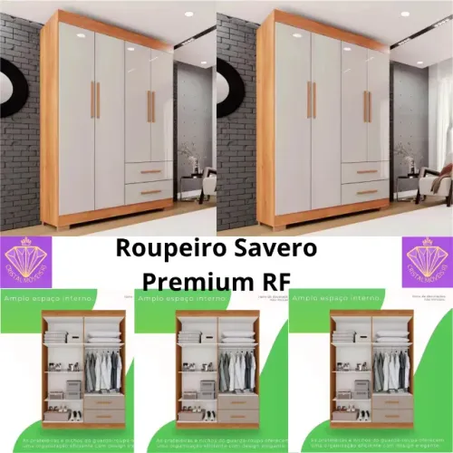 Roupeiro Savero Premium 4 Portas Sallêto RF