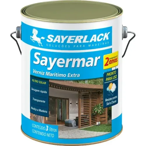 Verniz Marítimo SAYERMAR BRILHANTE 3,0L
