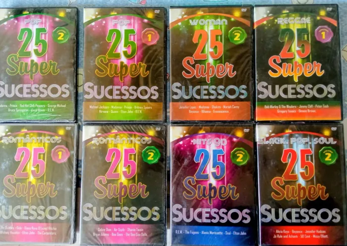 Coleção de DVDs anos 70/80 (8 volumes) 60 DVDs.