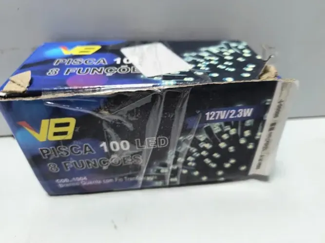 Pisca 100 Led 8 Funcoes 127v/2.3w