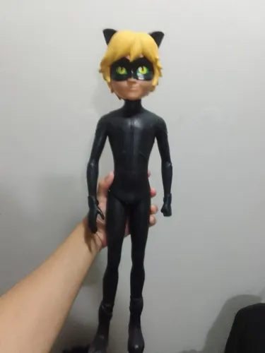 Boneco Cat Noir + Boneca  Ladybug - 55cm.