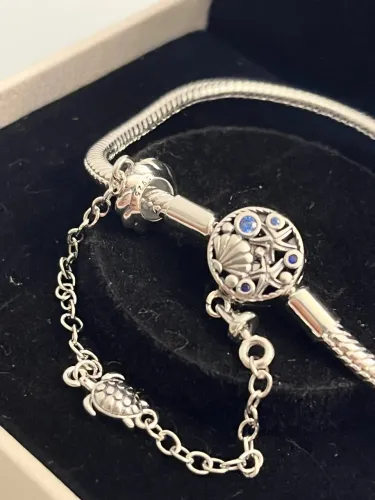 Pulseira Pandora Marinha com Berloques