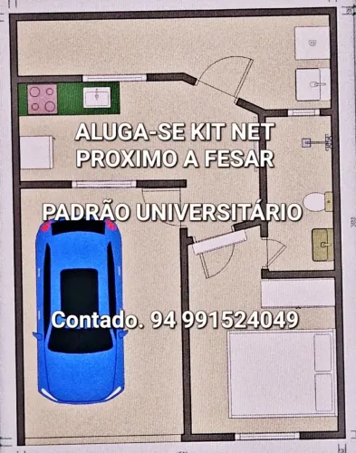 Aluga-se Apartamento universitário próximo à Fesar