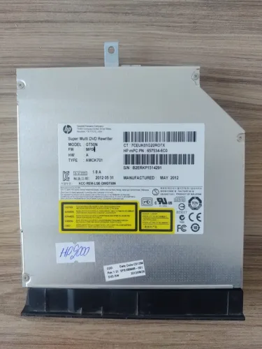 Gravador de DVD Notebook HP Super Multi DVD Rewriter GT50N (657534-6C0)