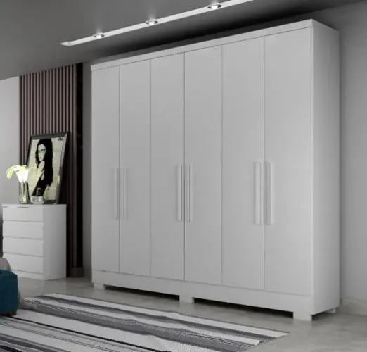 Guarda Roupa Milly Novo Horizonte Branco - Entrega Rápida!