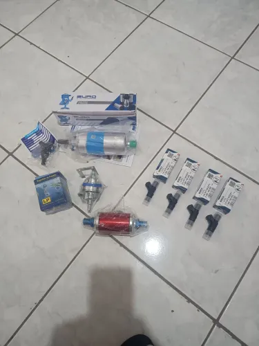 Kit bicos bosch 65 lbs, bomba Mercedes, dosador e filtro combustível lavável 