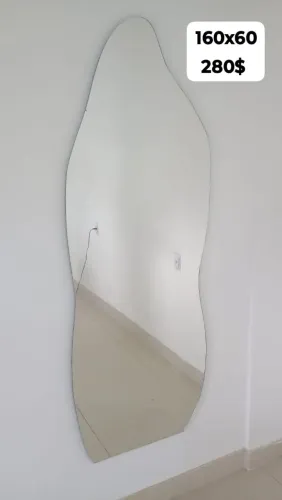 Espelho de Parede Irregular 160x60cm - Design Moderno