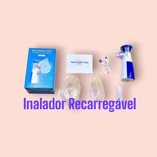 Inalador Portátil USB Recarregável Compacto e Fácil de Usar