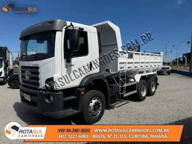 VW 26.280 2022 TRAÇADO 6X4 Caçamba 10m³