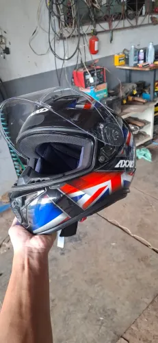 Capacete axxis Union Flag raro