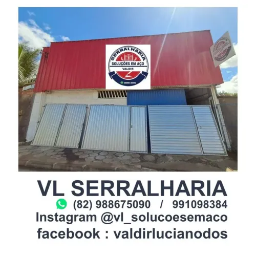 Portões e Portas de Aço Sob Medida - VL Serralheria