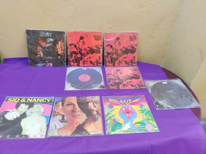 Lps Discos de Vinil - Slade, Sid & Nancy, Styx, por unidade.