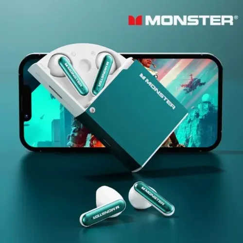 Fone Bluetooth MONSTER Original - Fone Sem Fio Pequeno, Case Compacto e Som Imersivo!