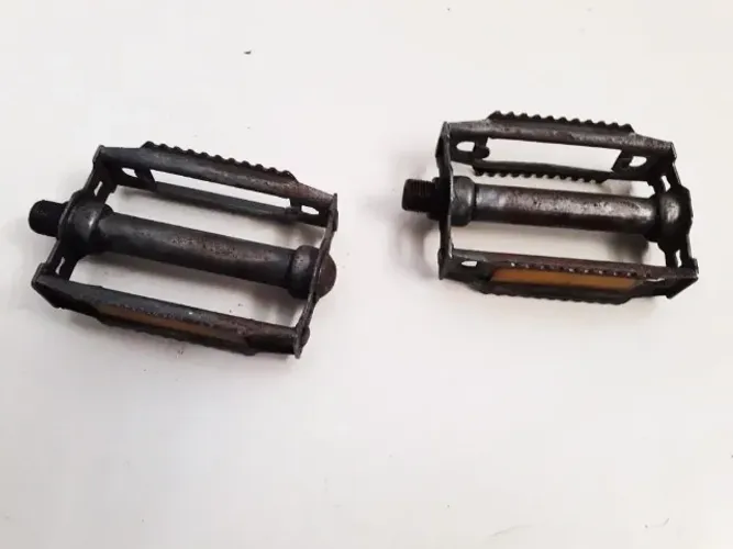 2 x Pedal Metal Ciclo Original Caloi 10 Antigo Rosca Grossa perfeita
