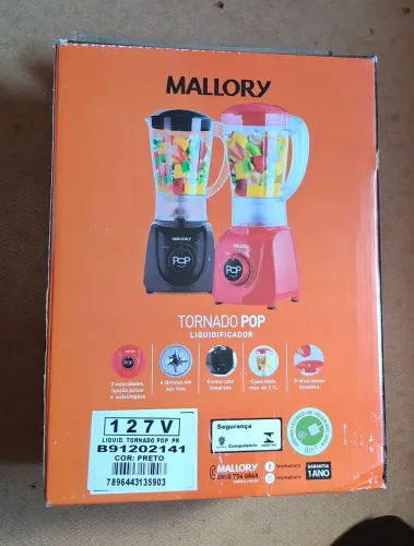 Liquidificador Mallory Pop Preto 