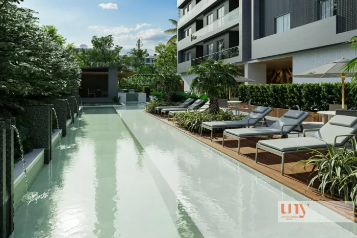 Apartamento em construção com 65 m² e área de lazer no bairro do Altiplano