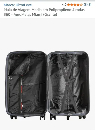 Mala de viagem tamanho M