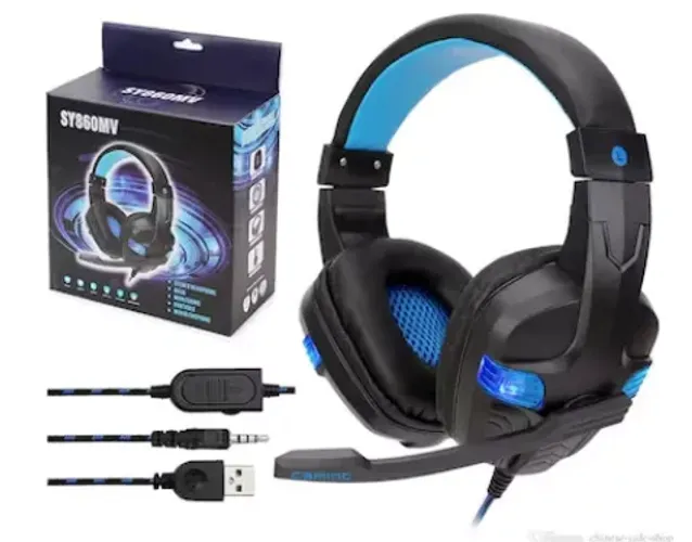 Fones de Ouvido Gamer Soyto SY860MV para PC e etc