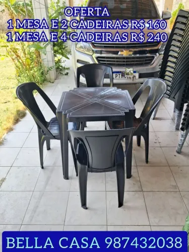 MESA E CADEIRA 8FMD. DJ7RM ENTREGO FM.D HOJE